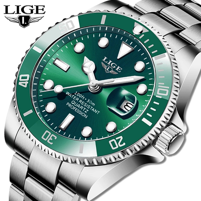 Smartwatch Watches For Men Brands - LIGE Top Brand Luxury Fashion Diver