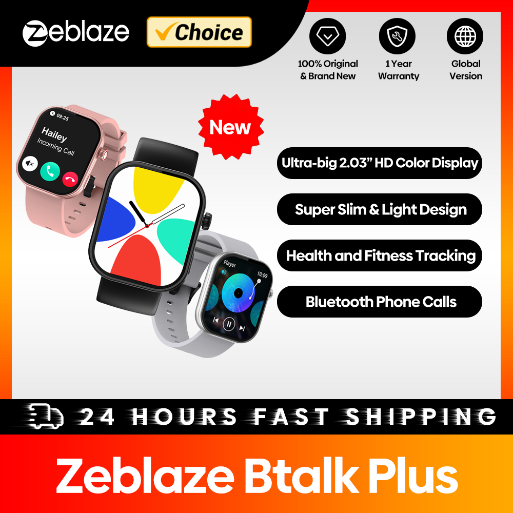 Smartwatch Health Watches For Women - New Zeblaze Btalk Plus Voice Calling