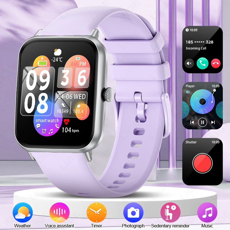 Smartwatch Health Watches For Women - LIGE Fashion 1.83