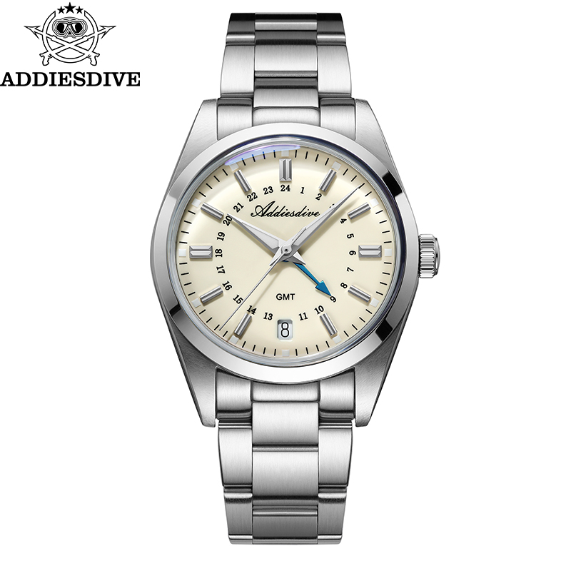Smartwatch Watches For Men Brands - ADDIESDIVE Hot Brand 36mm Luxury GMT