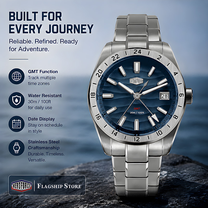 Smartwatch Casual Watches For Men - HEROFORCE New Waterproof Luminous Quartz Watch