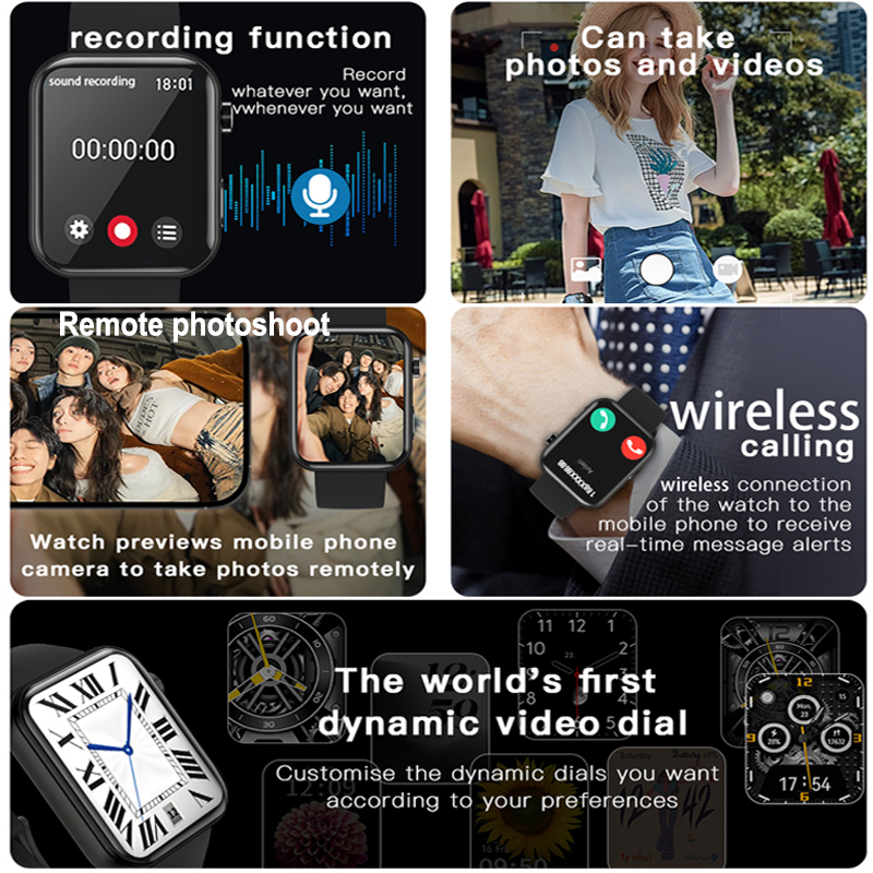 New Camera SmartWatch Men Wome - Smartwatch Health Watches For Women 评论和价格