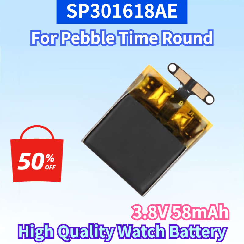 Newest SP301618AE 3.8V 58mAh L - Smartwatch Pebble Watches 评论和价格