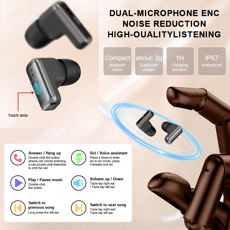 NEW Smart Watch Earphone Men T - Smartwatch Noise Watches 评论和价格