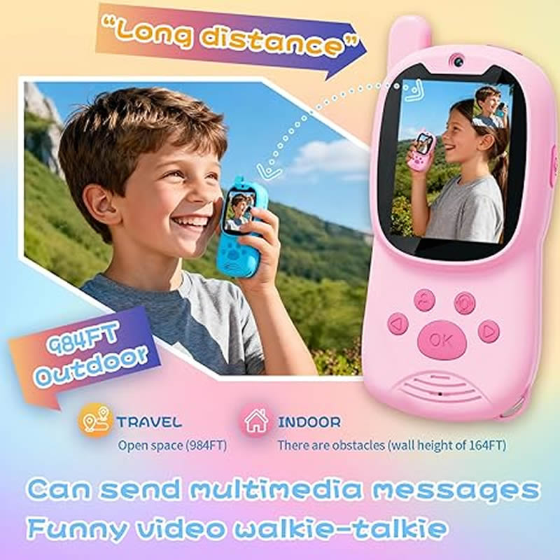 Walkie Talkies Cute 2Pack Rech - Smartwatch Watches For Kid Boy 评论和价格
