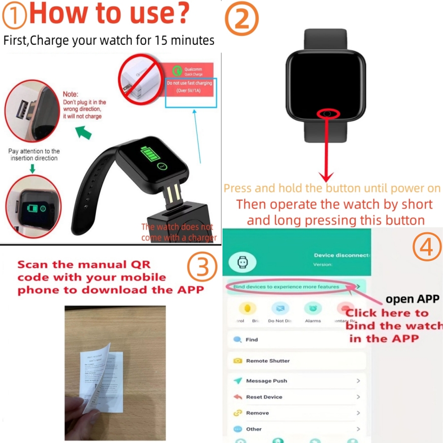 Smart Watch Message Remind Mus - Smartwatch Watches Kids 评论和价格