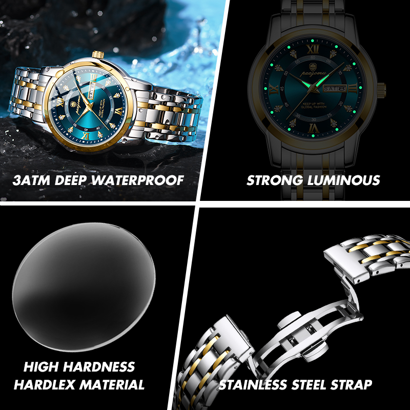 PAAZOMU Watch Men Women Diamon - Smartwatch Casual Watches For Men 评论和价格