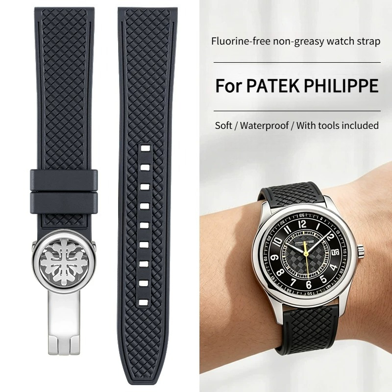 Fluorine rubber watch strap do - Patek Philippe Watch Calatrava 评论和价格