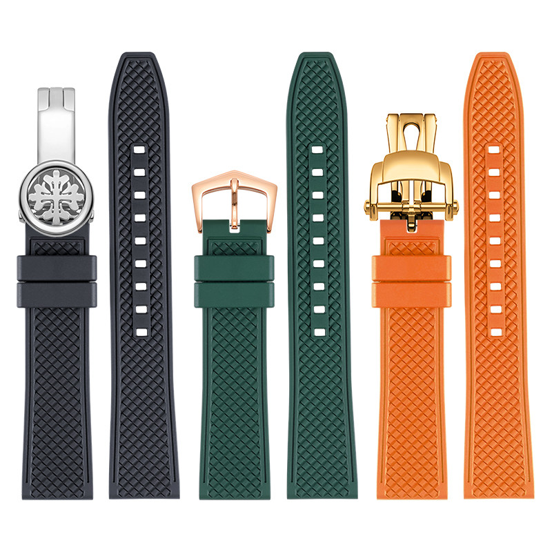 Fluorine rubber watch strap do - Patek Philippe Watch Calatrava 评论和价格