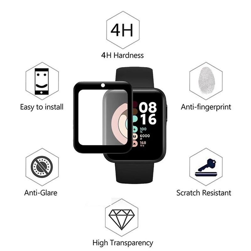 2 Pcs Tempered Glass for Redmi - Smartwatch Watches Xiaomi 评论和价格