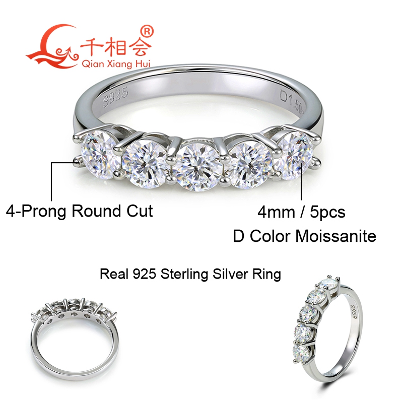 1.5ct 4mm round five stones D  - Vs Smartwatch 评论和价格
