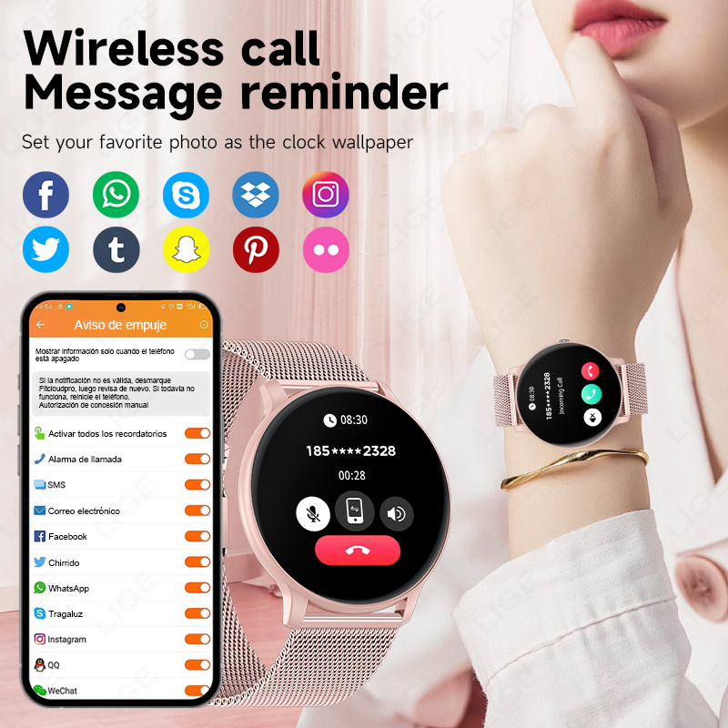 2026 New Women Bluetooth Call  - Smartwatch Health Watches For Women 评论和价格