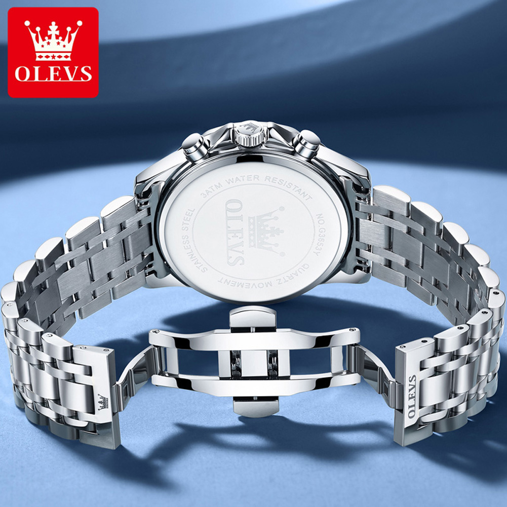 OLEVS 3653 Brand Moon Phase Ca - Smartwatch Watches For Men Brands 评论和价格