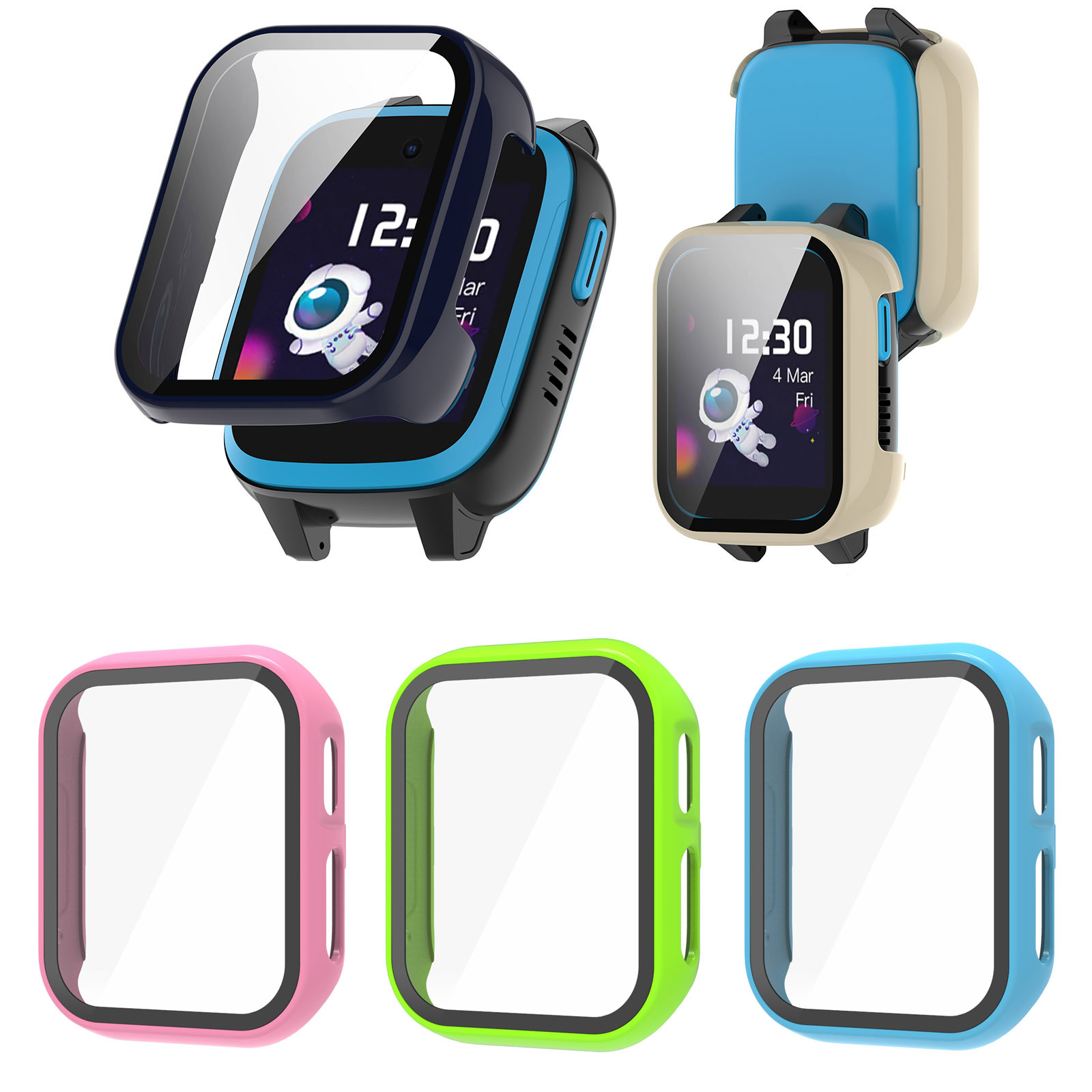 Hard Edge Shell Glass Screen P - Smartwatch Watches Kids 评论和价格