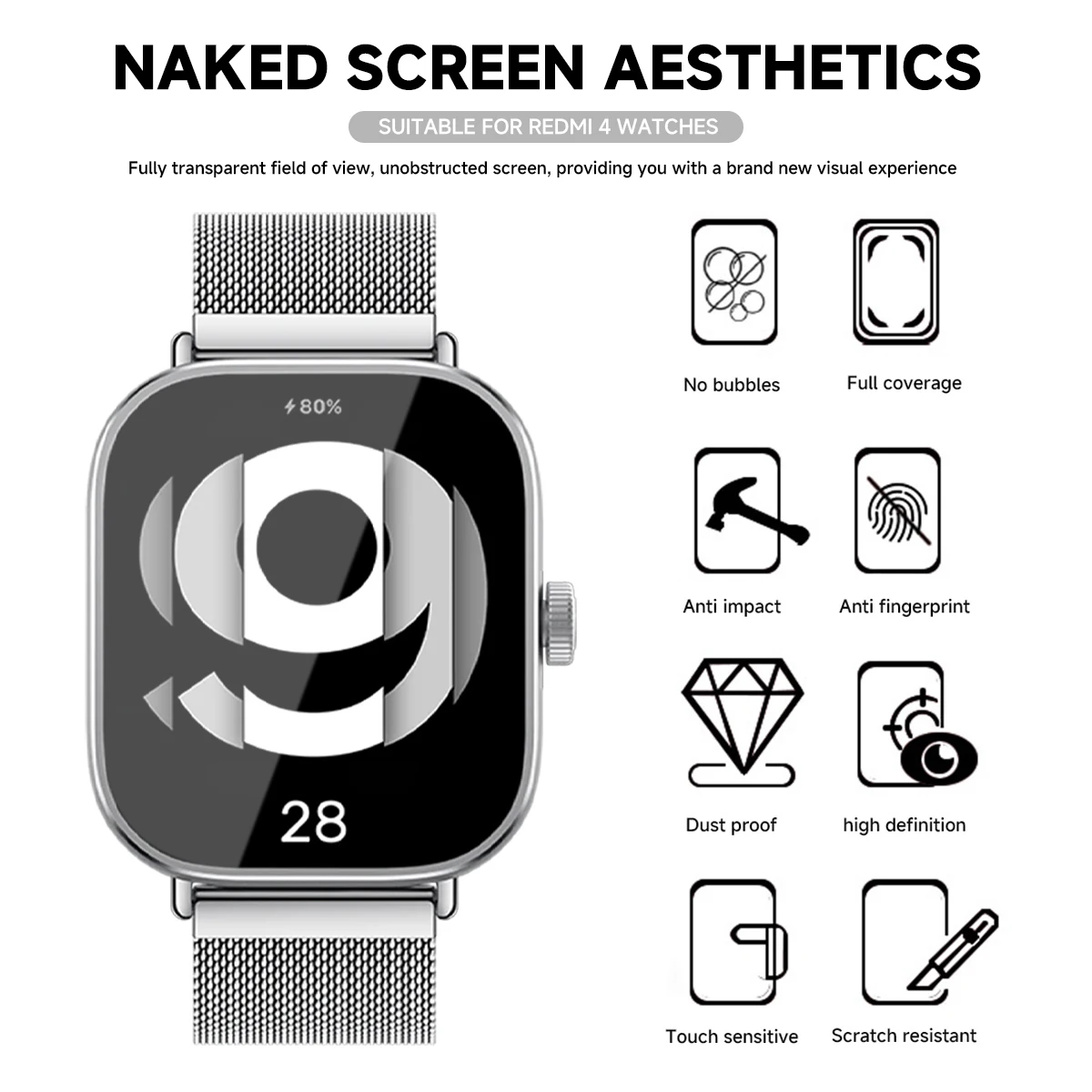 Tempered Glass for Xiaomi Redm - Smartwatch Watches Xiaomi 评论和价格