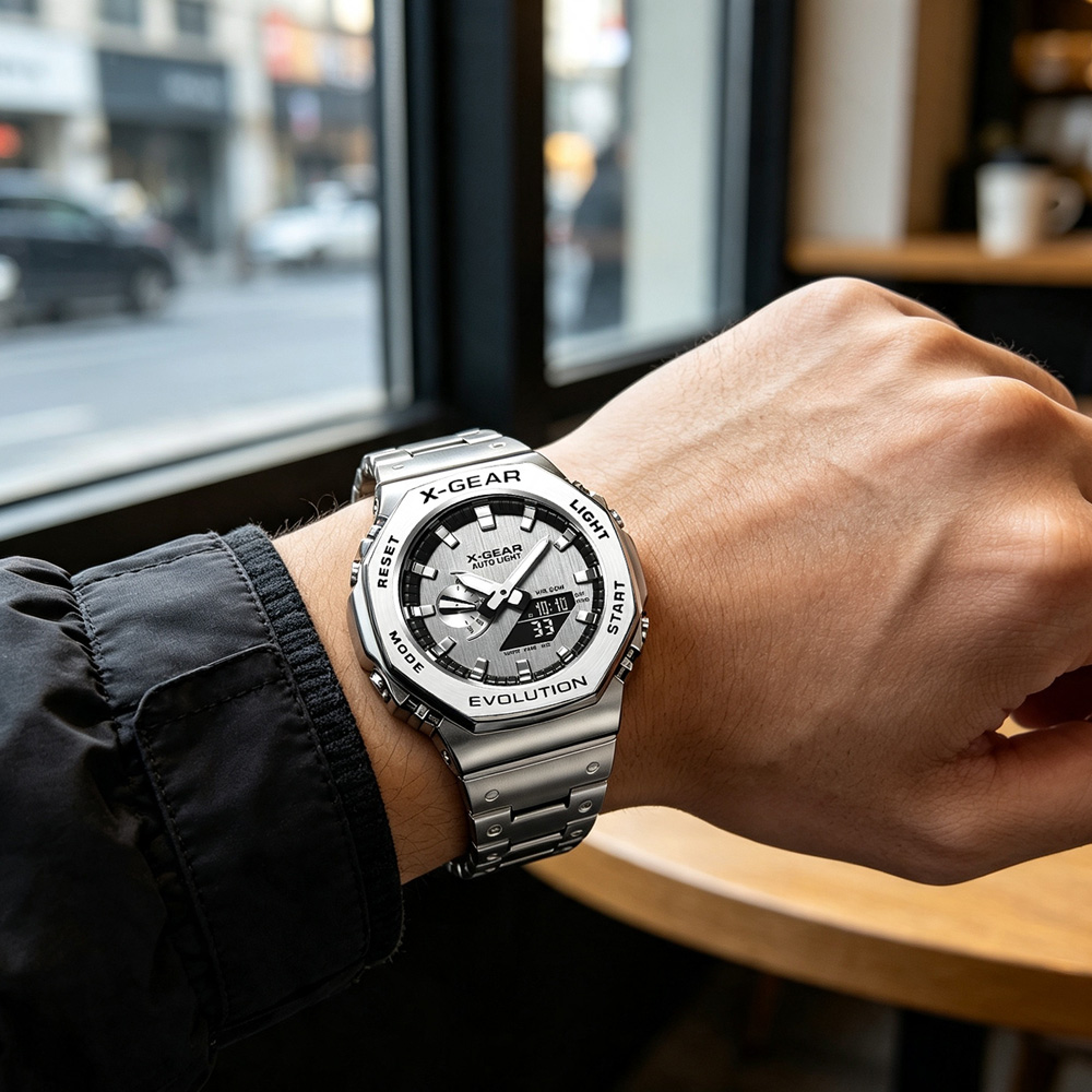 X-GEAR Dual Display Digital Sp - Smartwatch Casual Watches For Men 评论和价格