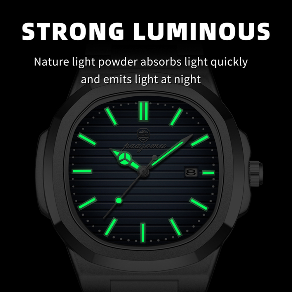 PAAZOMU Business Men Square Wa - Smartwatch Casual Watches For Men 评论和价格