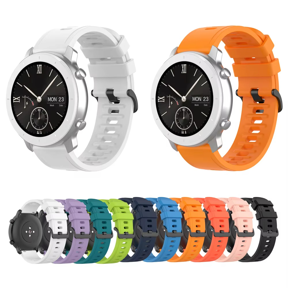 22mm Silicone Watchband Wristb - Smartwatch Pebble Watches 评论和价格