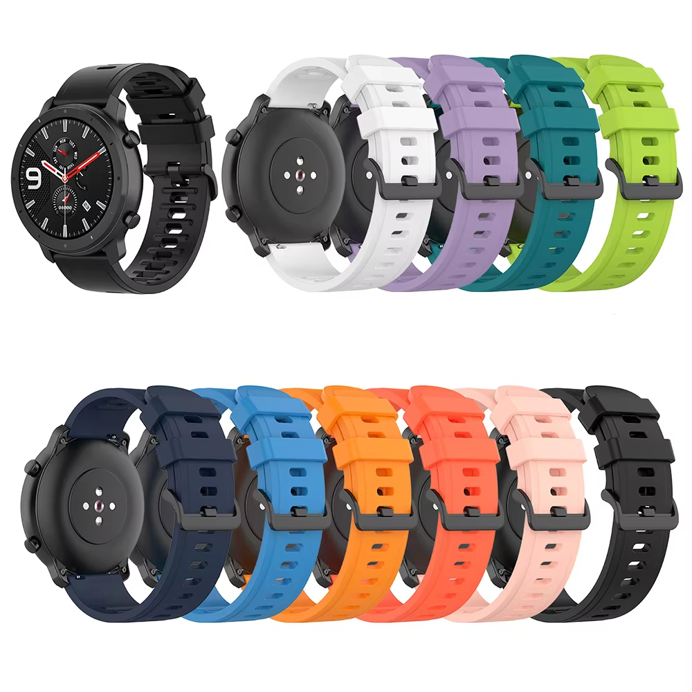 22mm Silicone Watchband Wristb - Smartwatch Pebble Watches 评论和价格