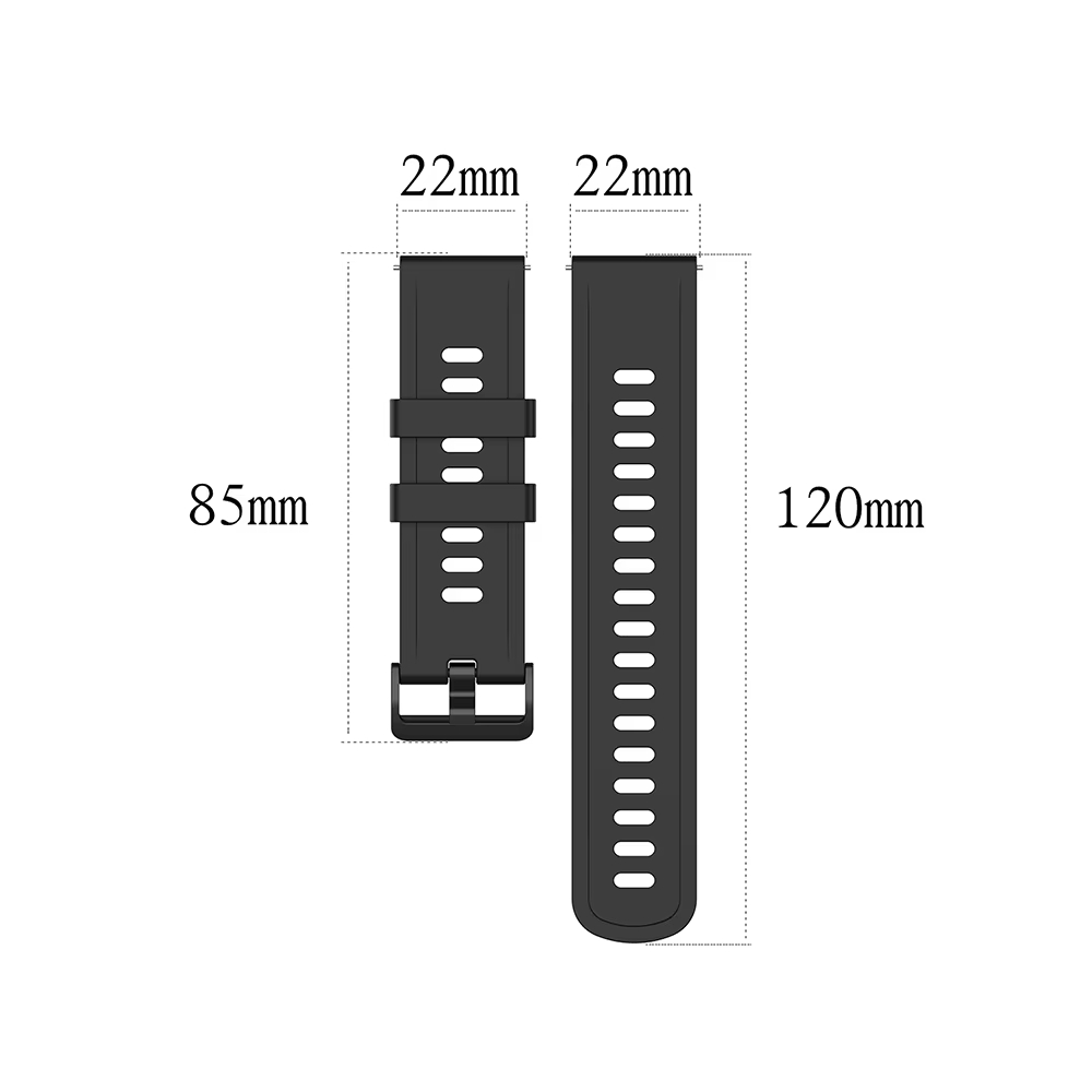 22mm Silicone Watchband Wristb - Smartwatch Pebble Watches 评论和价格