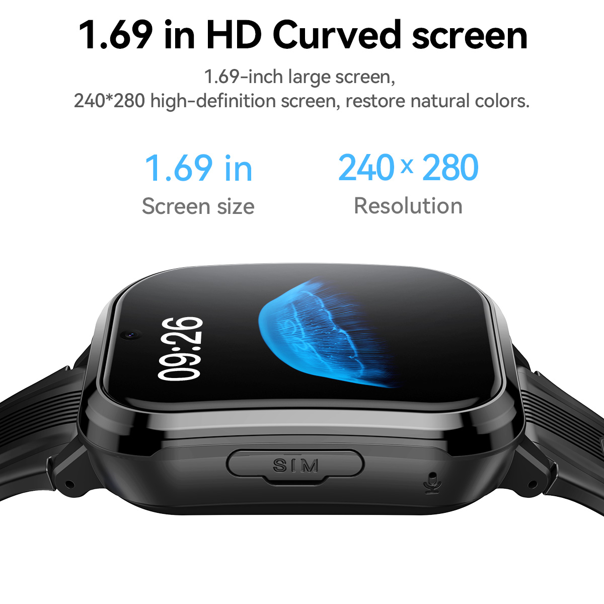 HOCO Y108 1.69inch HD LCD Curv - Smartwatch Watches For Kid Boy 评论和价格