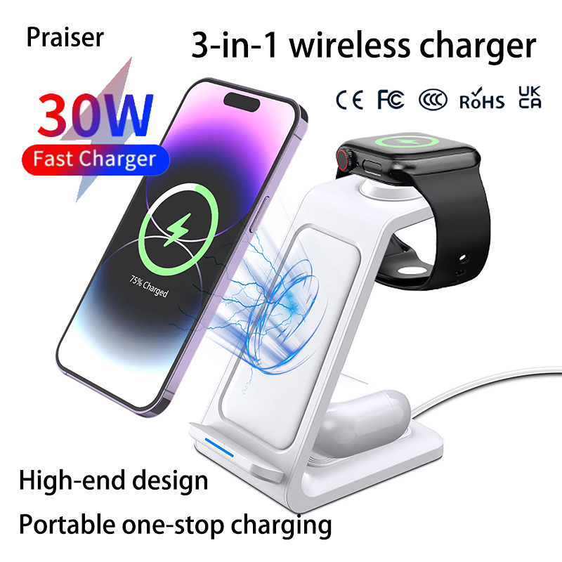 15W 3 in 1 Wireless Charger St - Smartwatch Watches Xiaomi 评论和价格