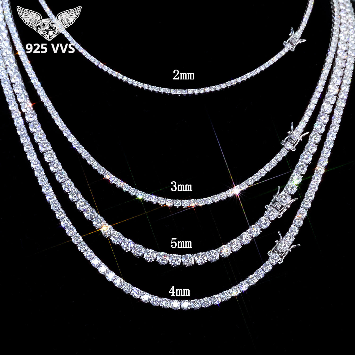 925 VVS Moissanite Tennis Chai - Vs Smartwatch 评论和价格